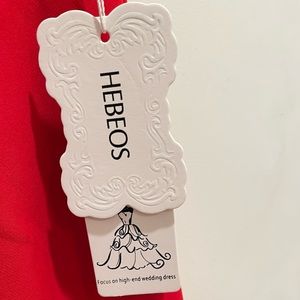 HEBEOS strapless evening/bridesmaids gown.
